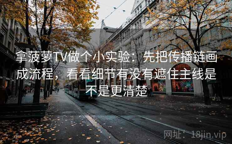 拿菠萝TV做个小实验：先把传播链画成流程，看看细节有没有遮住主线是不是更清楚